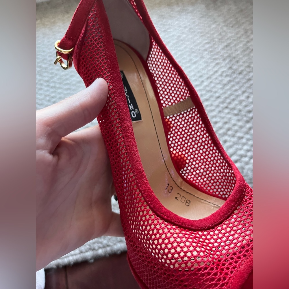 Red mesh heels - Picture 11 of 16